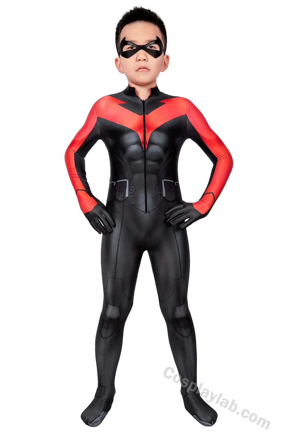 Kids Teen Titans The Judas Contract Nightwing Cosplay Suit Jumpsuit By CosplayLab