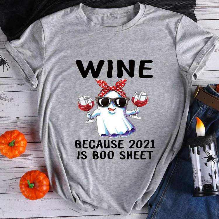 WINE BECAUSE T-Shirt Tee-08341-Annaletters