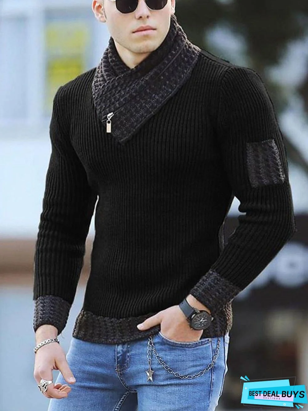 Men's Casual Slim Sweater