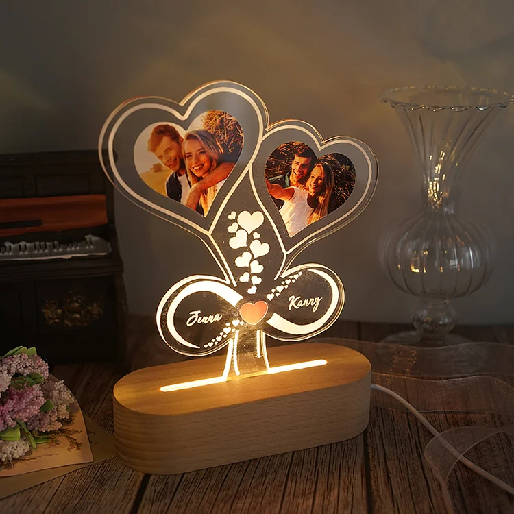 Lampe LED personnalisée avec photo