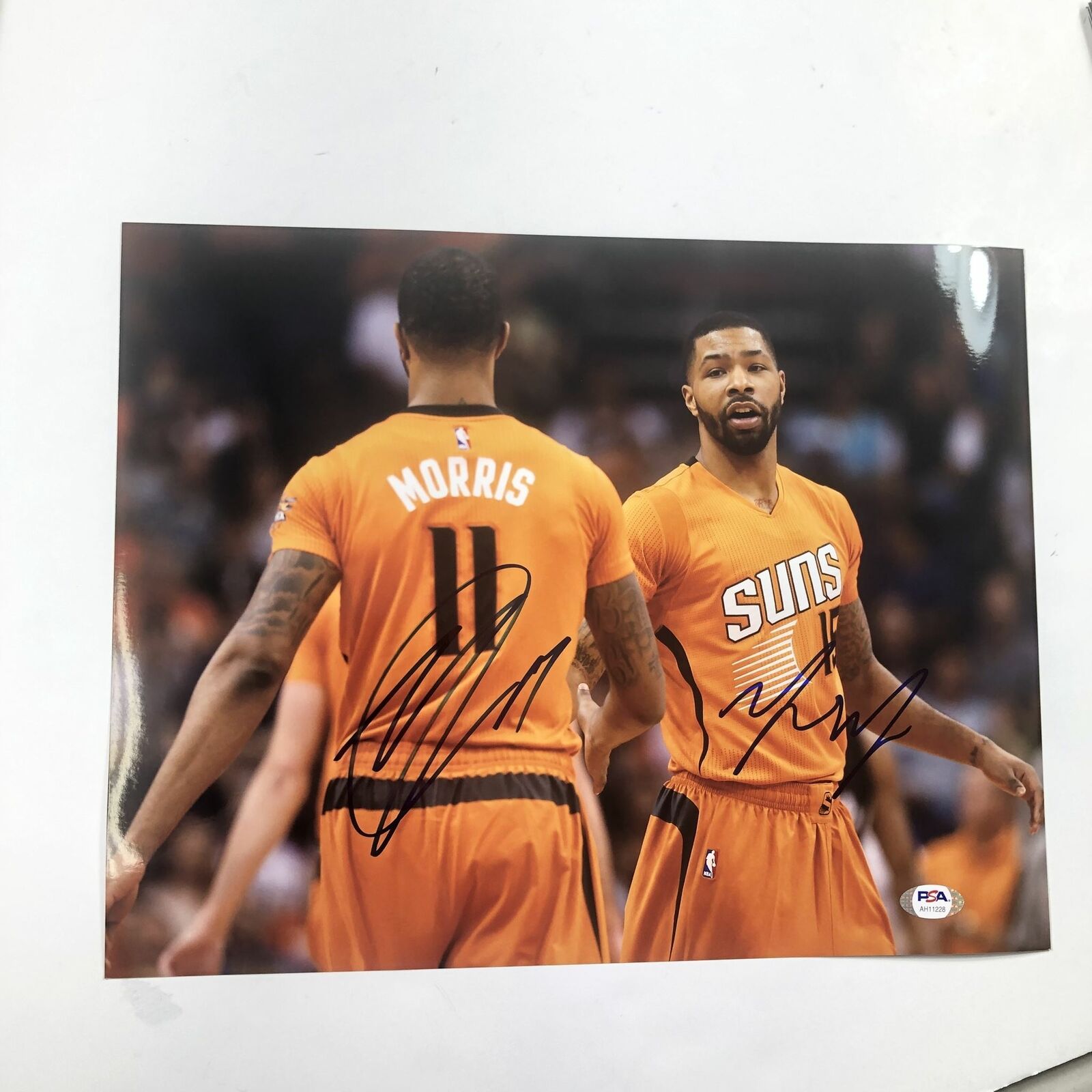 Marcus Morris Markieff Morris signed 11x14 Photo Poster painting PSA/DNA Phoenix Suns Autographe