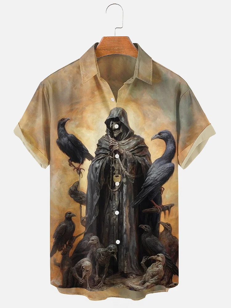 Men's Grim Reaper Halloween Shirt