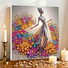 (Pre-Framed)Diamond Painting-DIY Crystal Rhinestone Elegant Lady(25x25cm)