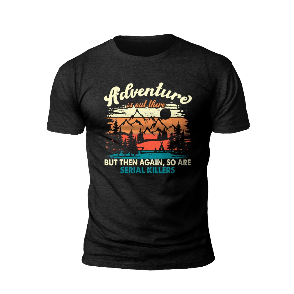 Wary Wanderer: Adventure and Caution T-Shirt
