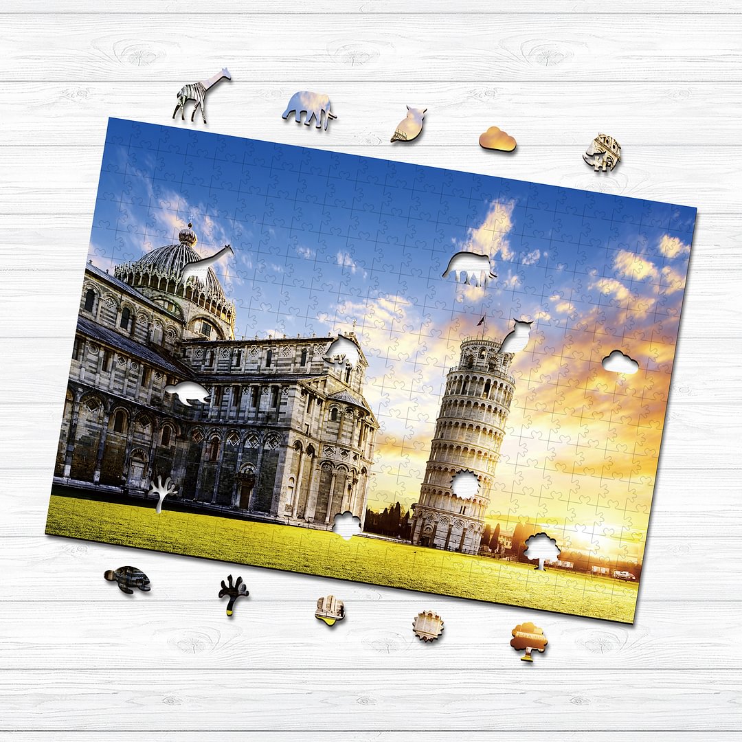 Ericpuzzle™ Ericpuzzle™ Leaning Tower of Pisa Wooden  Puzzle