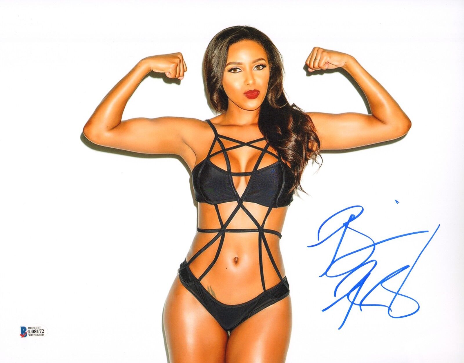 Brandi Rhodes Signed 11x14 Photo Poster painting BAS COA WWE New Japan Pro Wrestling All In ROH