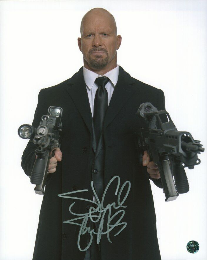 STONE COLD STEVE AUSTIN - WWE Autographed Original 8x10 Photo Poster painting LOA TTM