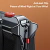 Quick Release Holder Mount for Insta360-AcePro2 Aluminum Frame Protective Frame Housing Case with Cold Shoe Mounts 1/4 Threaded Hole for Video Light Microphone