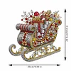 DIY Christmas Sleigh Diamond Painting Acrylic Desktop Ornaments