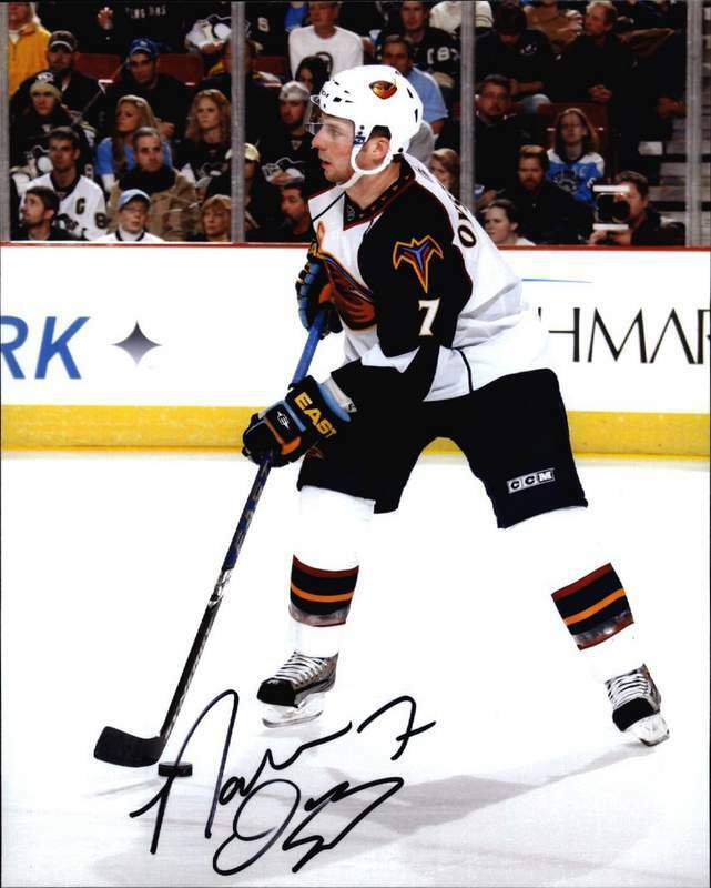 Nathan Oystrick signed NHL hockey 8x10 Photo Poster painting W/Cert Autographed A0001