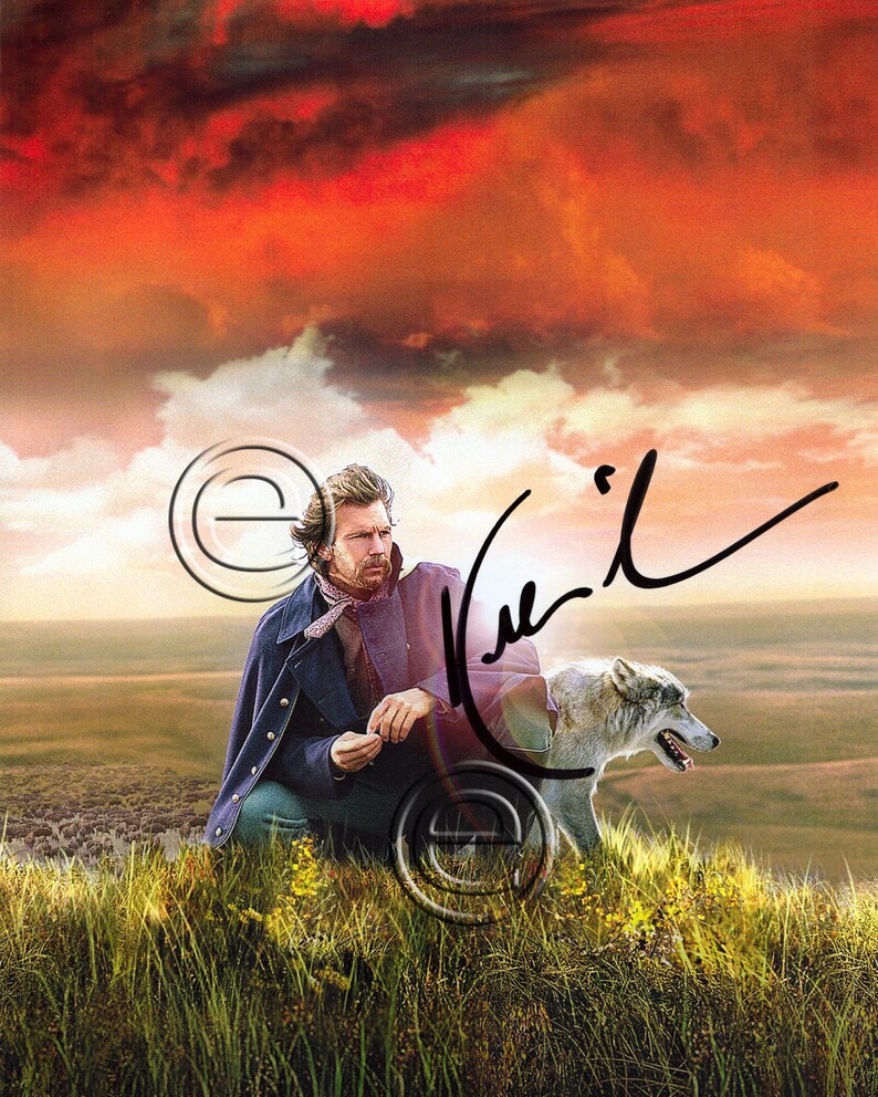 Kevin Costner Dances with Wolves Autographed Signed Photo Poster painting 8 x 10 print Photo Poster painting picture poster wall art autograph