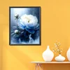 White Peony Flower - 11CT Stamped Cross Stitch 40*50cm/15.75*19.69in