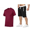 Men's Summer Short Sleeve Shorts Sports Suit