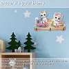 (US Local)Cat DIY Diamond Painting Hanging Hook Wall Hooks No Hole Punching Wall Decor