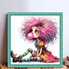 Weird Girl-11CT Stamped Cross Stitch 40*40cm/15.75*15.75in tapestrymarket