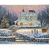 Snow Scene-11CT Stamped Cross Stitch-50*60cm