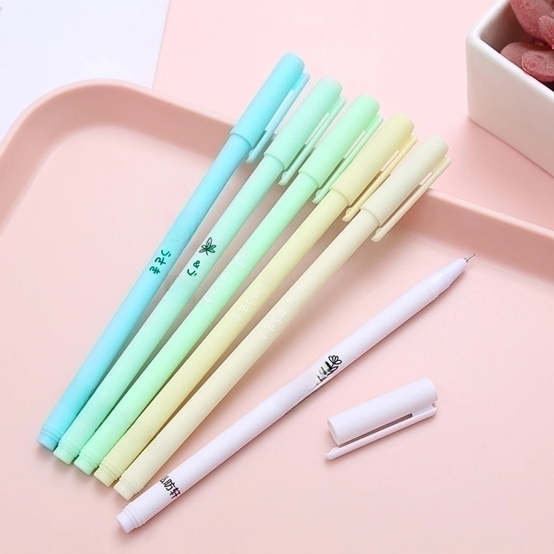 Creative Morandi Gel Pen Boxed Ball Pen 6 Sets Retro Stationery Office Supplies Signature Pen