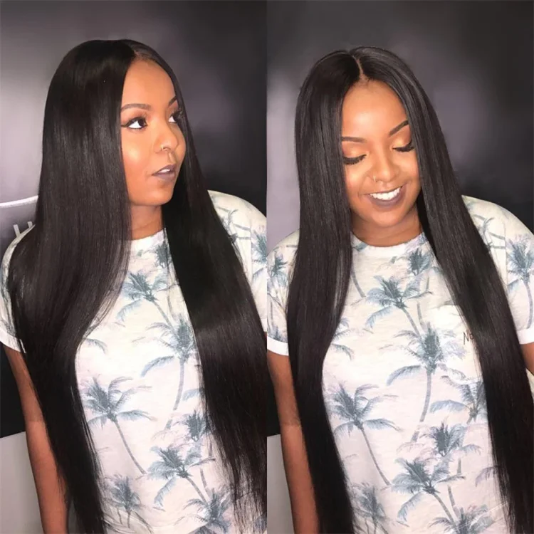 2021 Black Hot Straight Mini Lace Front Wigs-elleschic