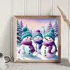 Snowman - 11CT Stamped Cross Stitch - 40*40cm