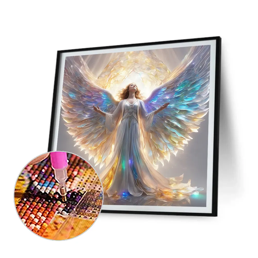 Diamond Painting - Full Round Drill - Winged Angel(Canvas|40*40cm)