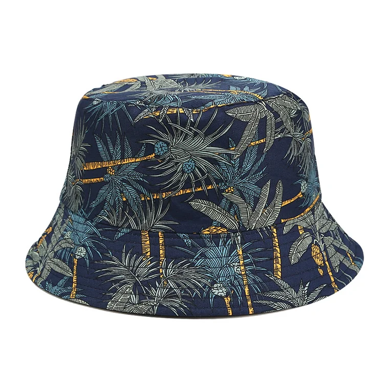 Street Hip Hop Vintage Banana Tree Reversible Bucket Hats