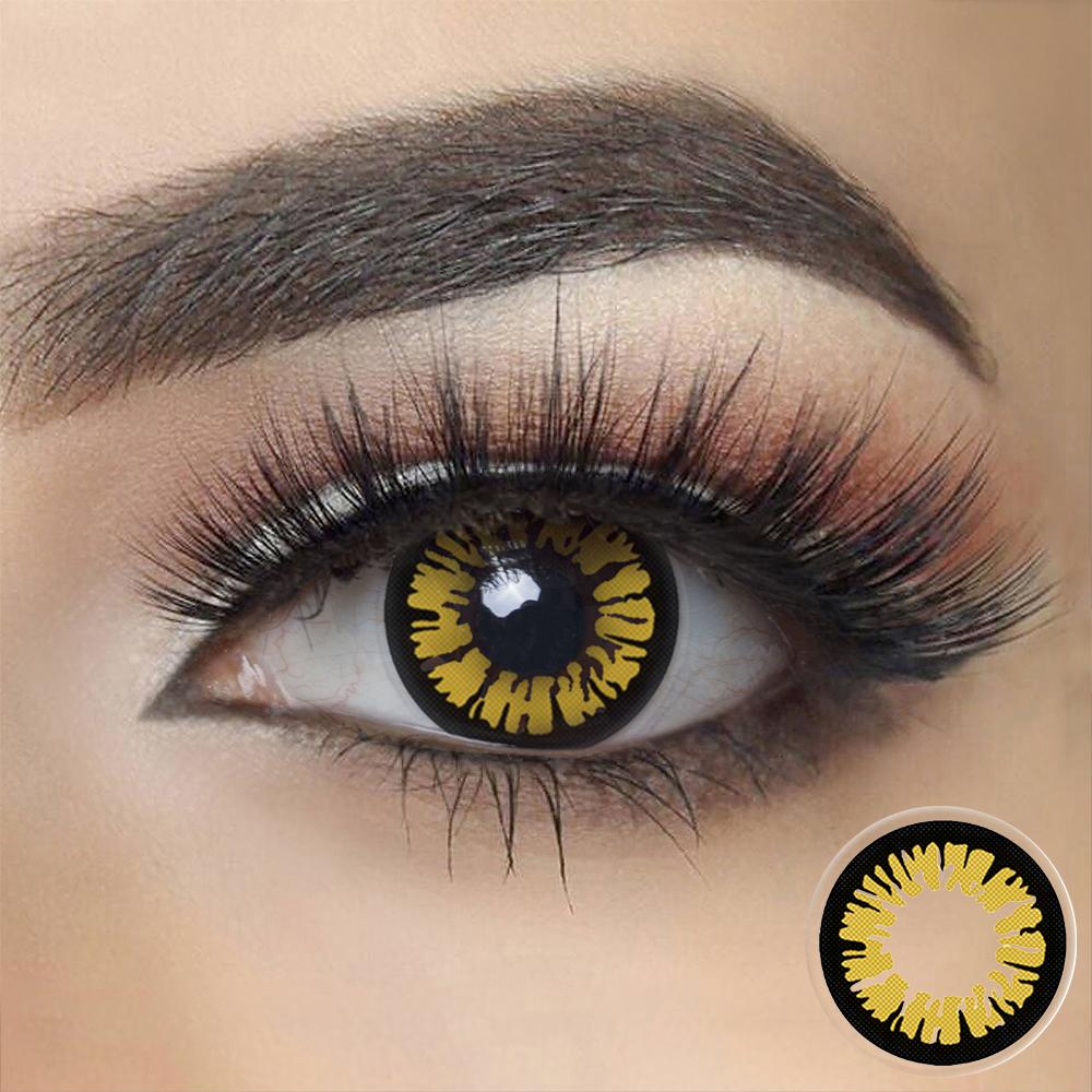 Glamor Yellow Halloween Contacts