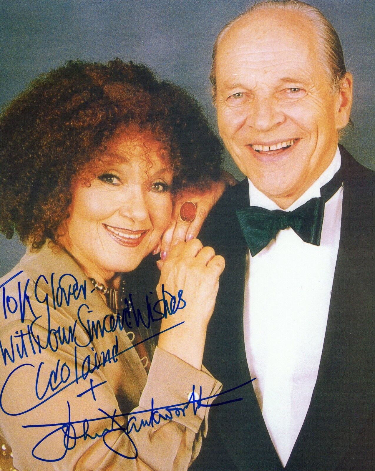 JOHN DANKWORTH CLEO LAINE AUTOGRAPH, JAZZ MUSIC