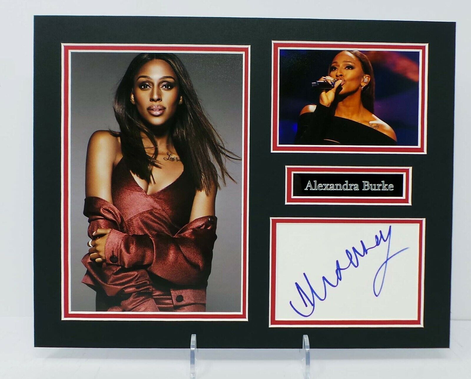 Alexandra BURKE X Factor Winner Signed Mounted Photo Poster painting Display AFTAL RD COA Singer