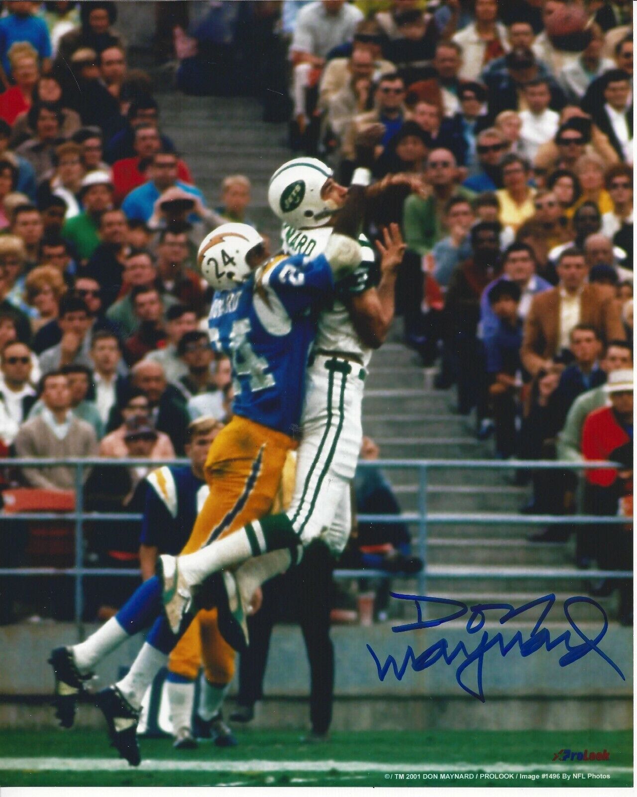 Don Maynard Autographed 8x10 New York Jets HOFB197