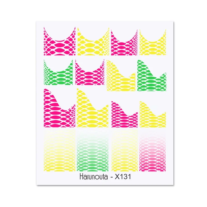 Harunouta Spring Water Nail Decal And Sticker Flower Leaf Tree Green Simple Summer DIY Slider For Manicuring Nail Art Watermark