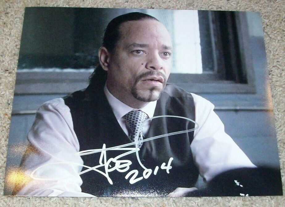 ICE-T SIGNED AUTOGRAPH LAW & ORDER SVU 8x10 Photo Poster painting I w/EXACT PROOF BODY COUNT