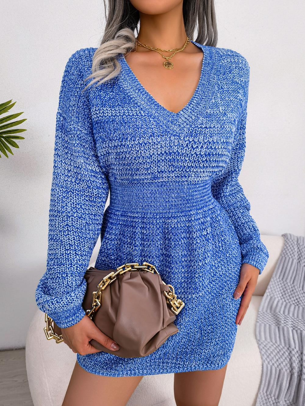 Mature Ladies Casual Long Sleeve Dress
