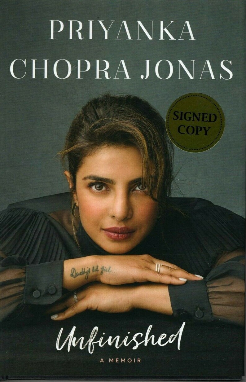 Priyanka chopra jonas signed autographed 1st edition book