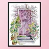 (Counted/Stamped) 14CT Spring Gate-Cross Stitch 27*36cm/10.63*14.17in(Brand)