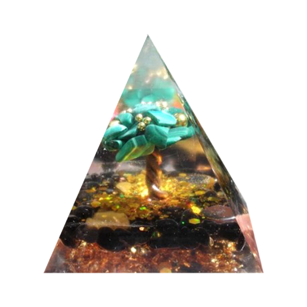 

5cm Natural Orgonite Pyramid Chakra, 501 Original
