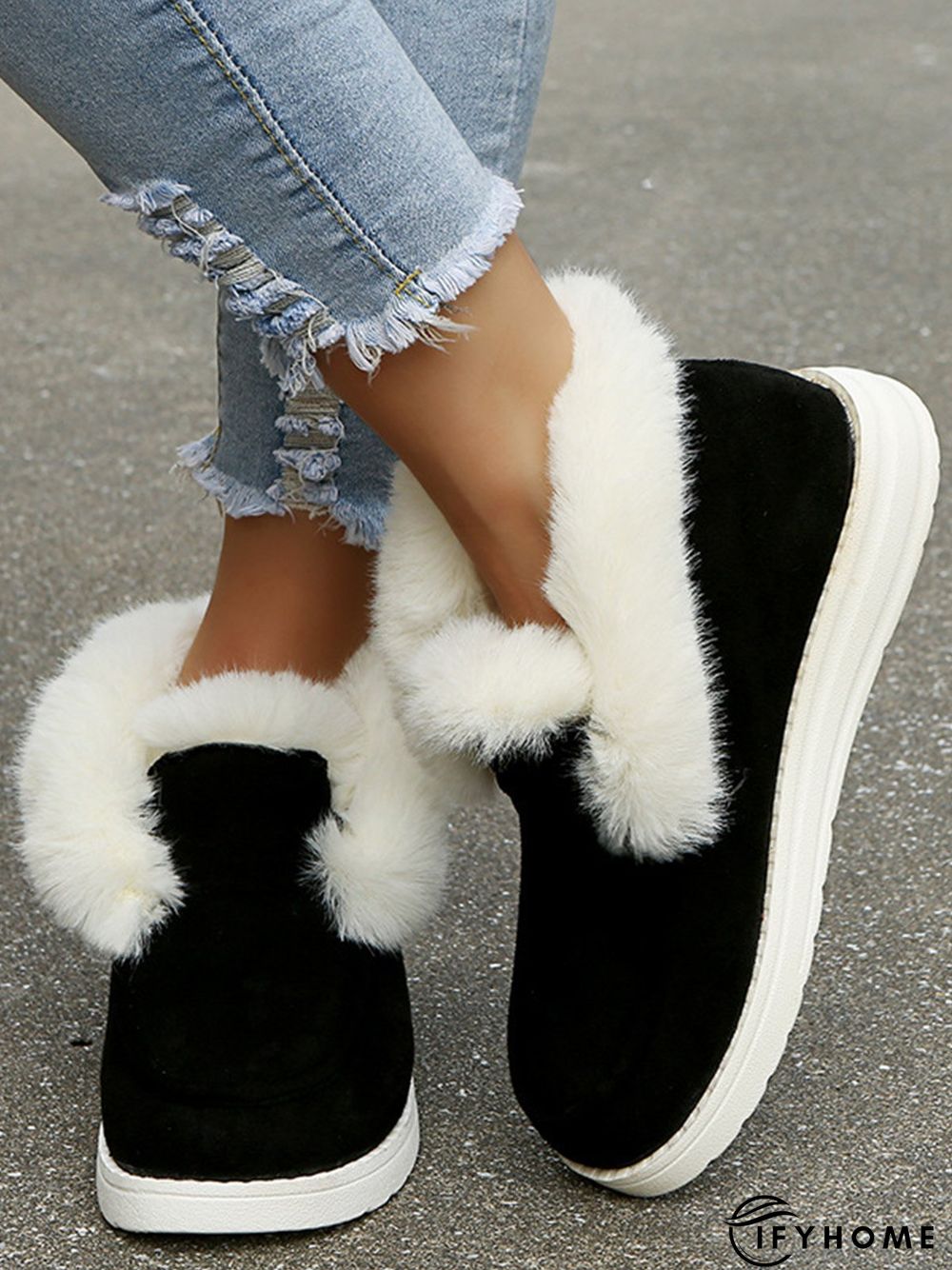 Split Joint Furry Boots | IFYHOME