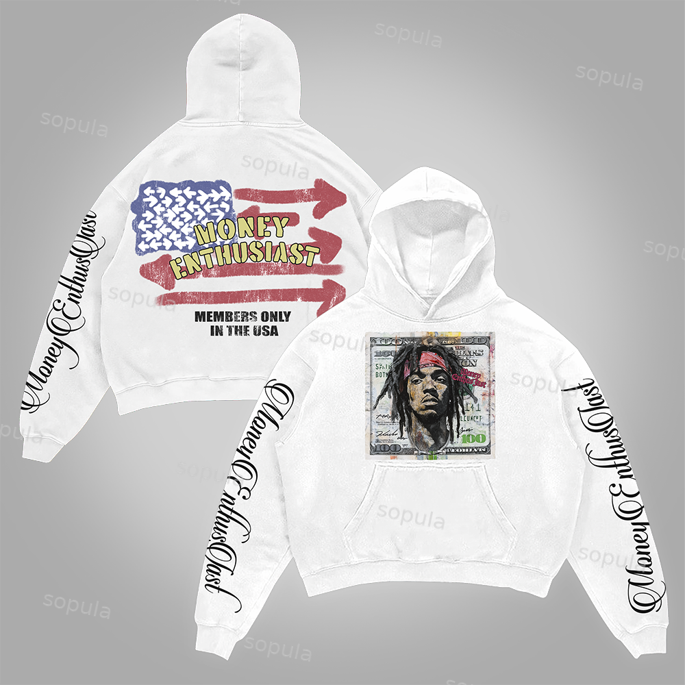 Sopula Street Money Enthusiast Graphics Pocket Hoodie - Sopula｜Premium Graphic Tees & Graphic Clothing
