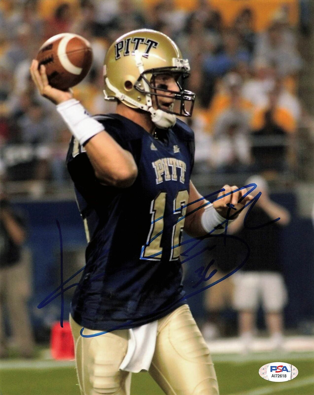 KEVAN SMITH Signed 8x10 Photo Poster painting PSA/DNA Pitt Panthers Autographed