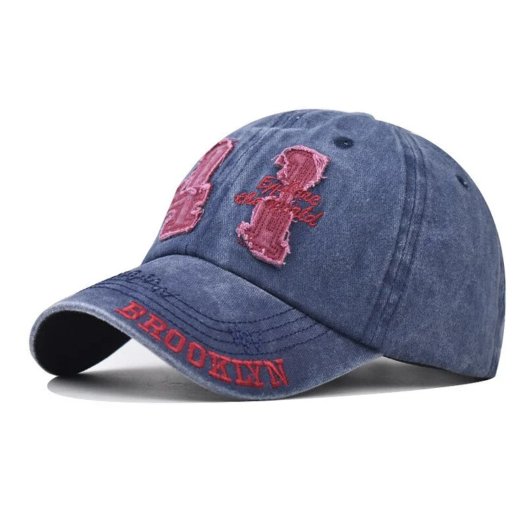 Washed Cotton Baseball Cap Women Man Hip Hop Summer Outdoor Sunscreen Peaked HatTrucker Gorra Letter Embroider Snapback