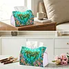 (24cm)Diamond Art Tissue Box Cover DIY PU Desktop Organizer Large(Turtle)