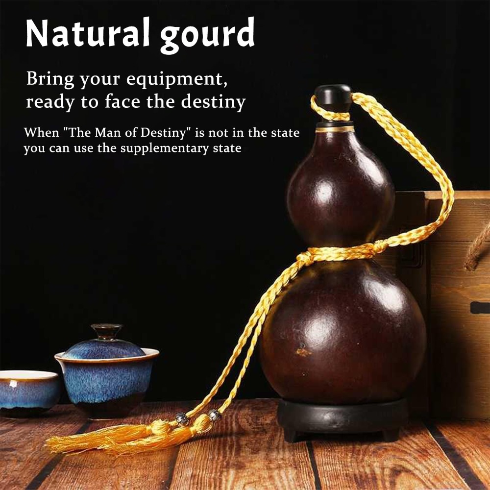 Tegooe Retro Gourd Shape Water Bottle Large Capacity