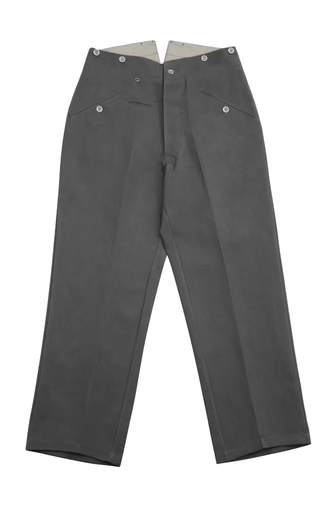   Wehrmacht German M1936 Stone Grey Gabardine Trousers German-Uniform