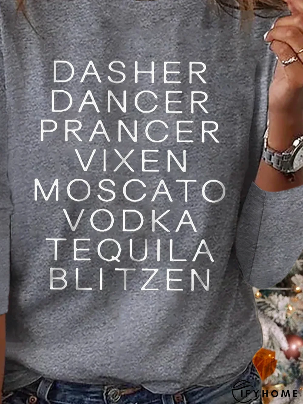 Christmas Dasher Dancer Casual T-Shirt | IFYHOME