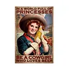 Western Cowgirl - Vintage Metal Signs(8*12Inch) - Cowgirl