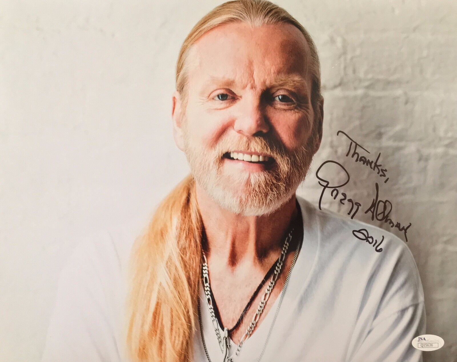 JSA The Allman Brothers * GREGG ALLMAN * Signed 11x14 Photo Poster painting EXACT PROOF ADM COA