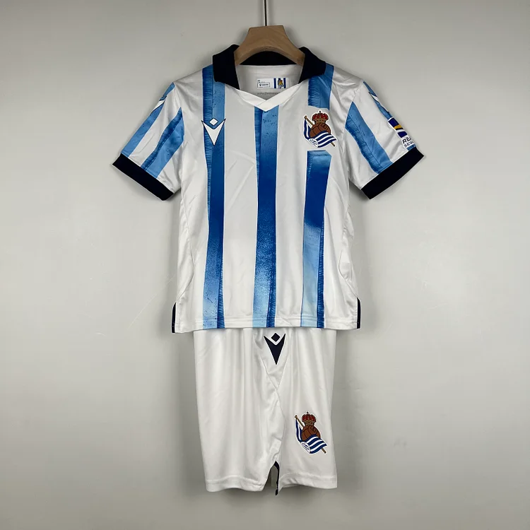 Real Sociedad Home Shirt Kit Kids & Junior 2023-2024