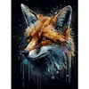 Watercolor Fox-11CT Stamped Cross Stitch 40*53cm