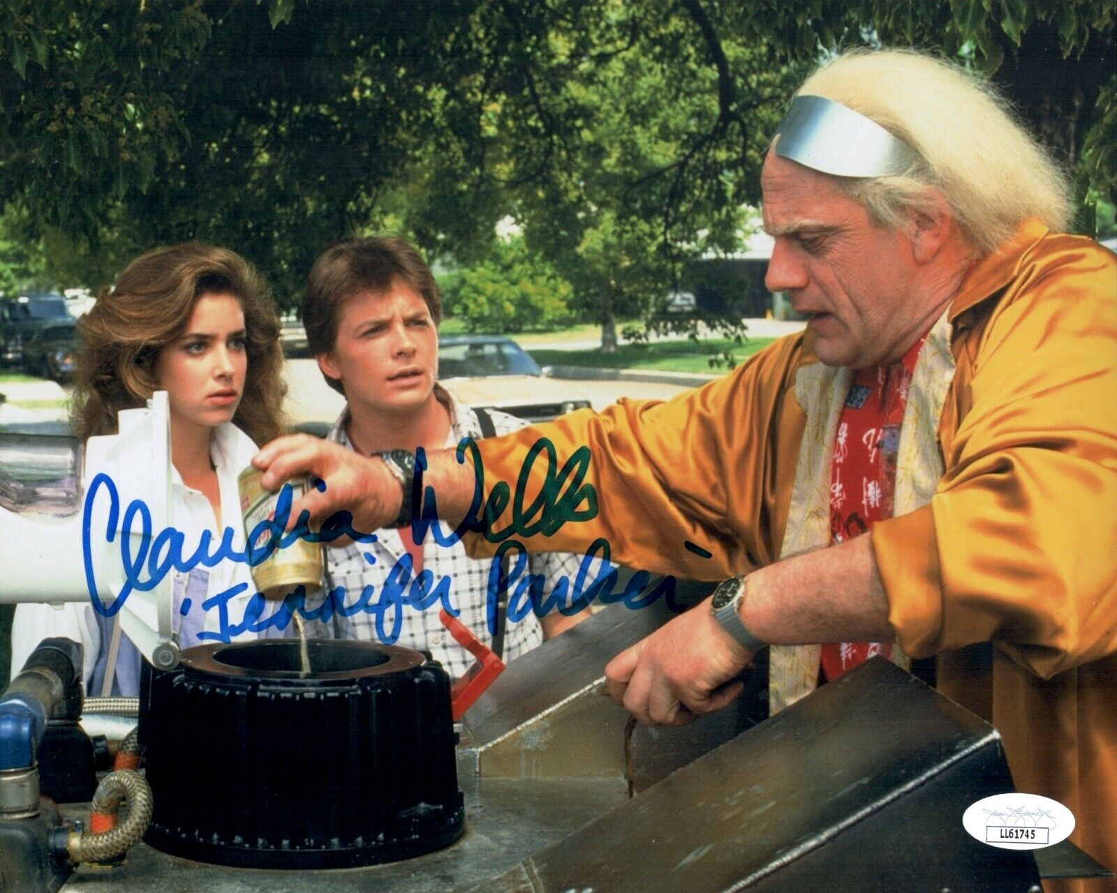 CLAUDIA WELLS Signed 8x10 Photo Poster painting BACK TO THE FUTURE Autograph JSA COA Cert