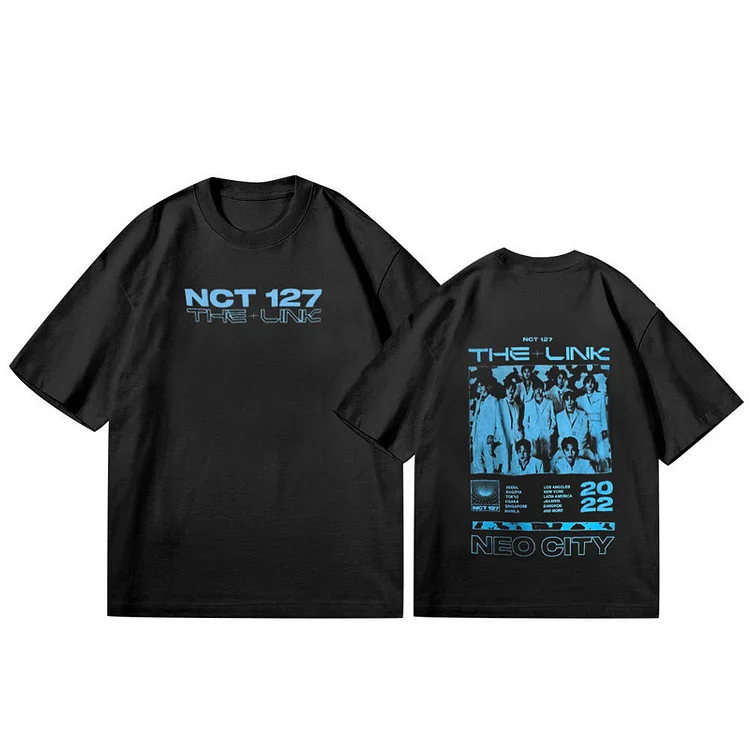 NCT 127 World Tour NEO CITY THE LINK Concert Printed T-Shirt
