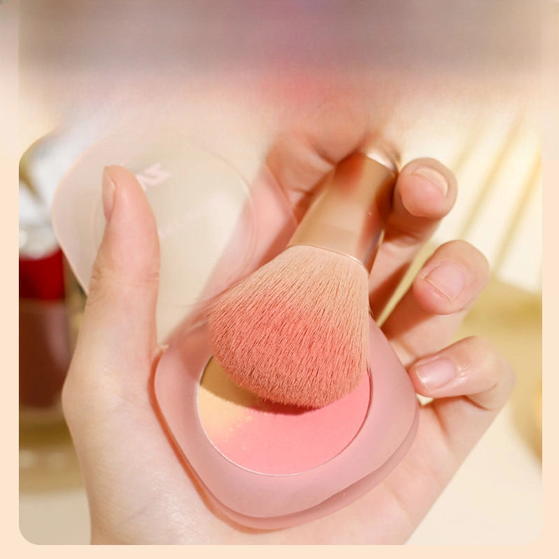 Makeup Brush With Mirror Suit Full Set Of Super Soft Hair A Set Of Boxed Loose Powder Eye Shadow Brush Set Portable Small Set